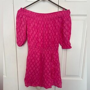 Lilly Pulitzer Pink Off-Shoulder Skort Dress